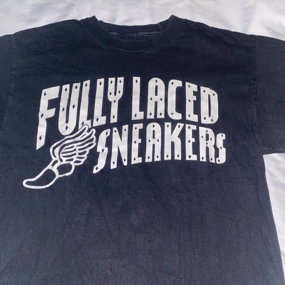 Fully Laced T-Shirt Size Men Black Graphic‎ - Picture 2 of 9